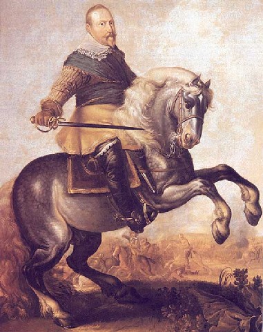 King Gustavus Adolphus at the Battle of Breitenfeld